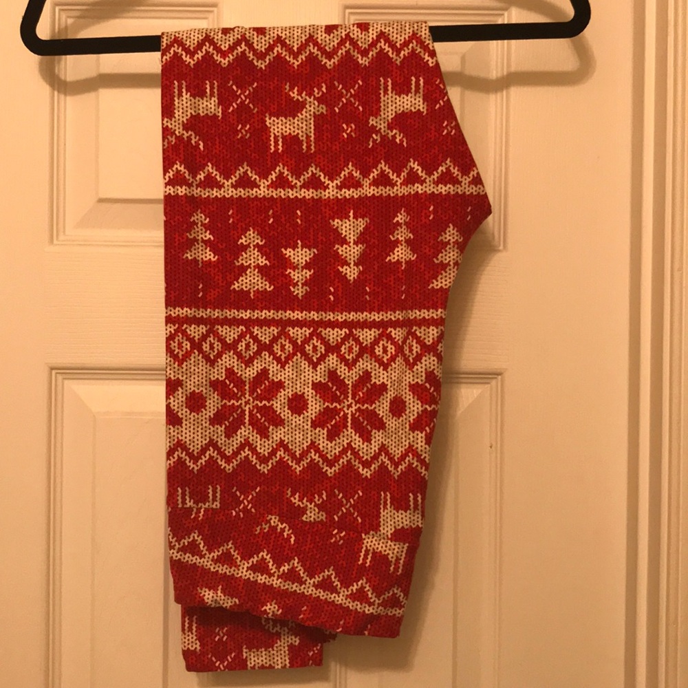 LuLaRoe holiday fair isle leggings